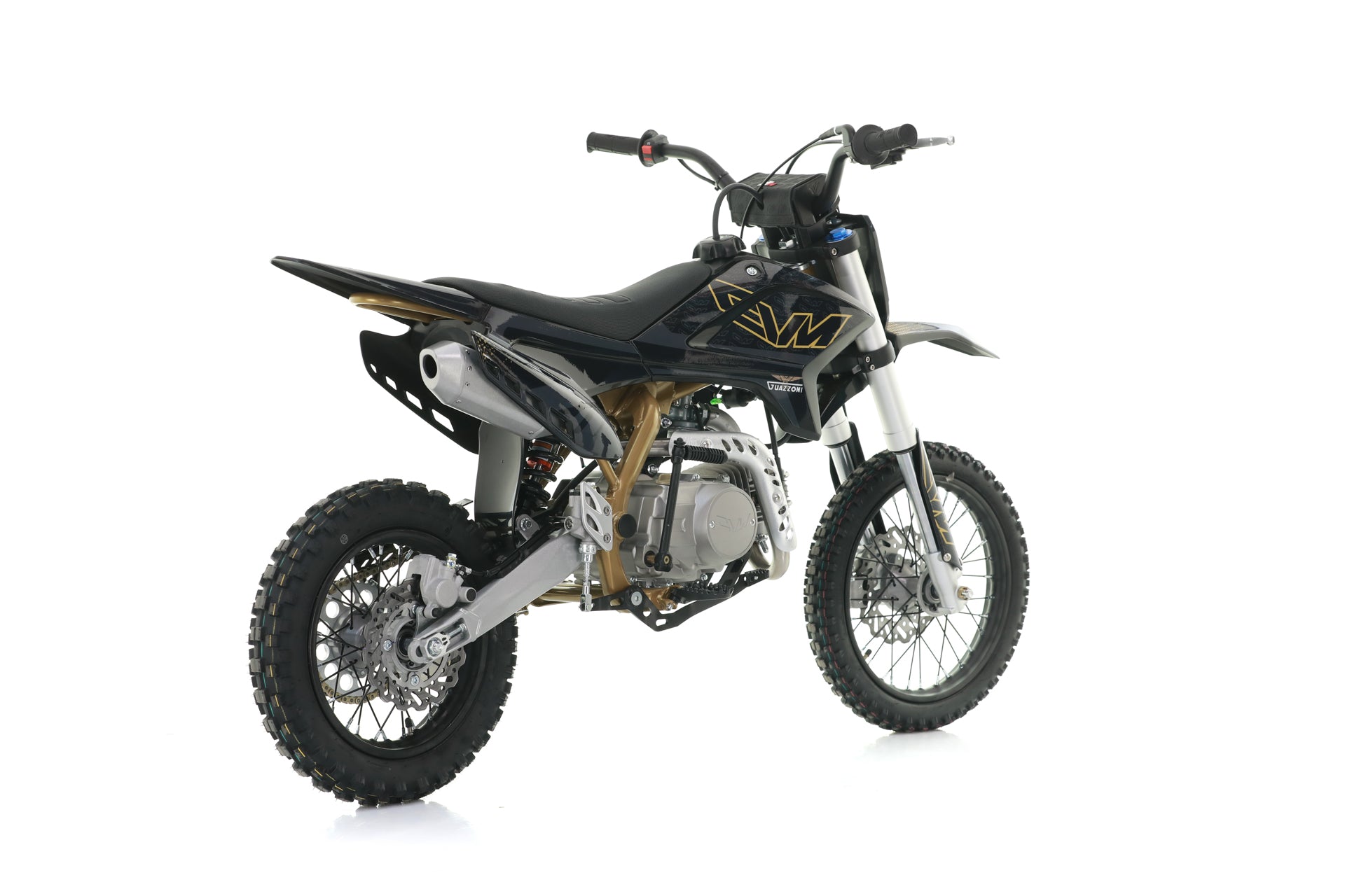 Pit Bike Cvm Guazzoni Thunder 125cc 4 tempi   - 1 + N Semiautomatica Ruote 14/12 - Avviamento a pedale