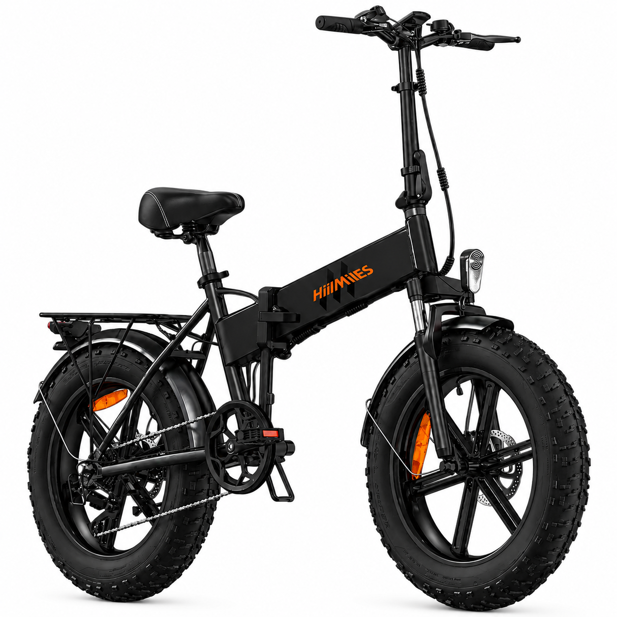 E-Bike HillMiles - Motore 250W - Batteria 48V 13Ah - Ruote 20x4.00 - Freni a disco Idraulici