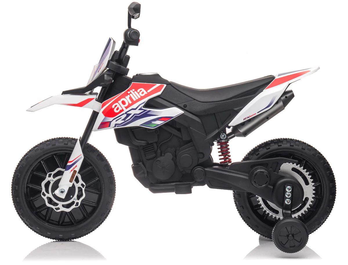 Aprilia Motocross RX125 Moto Elettrica per Bambini 12V con Licenza