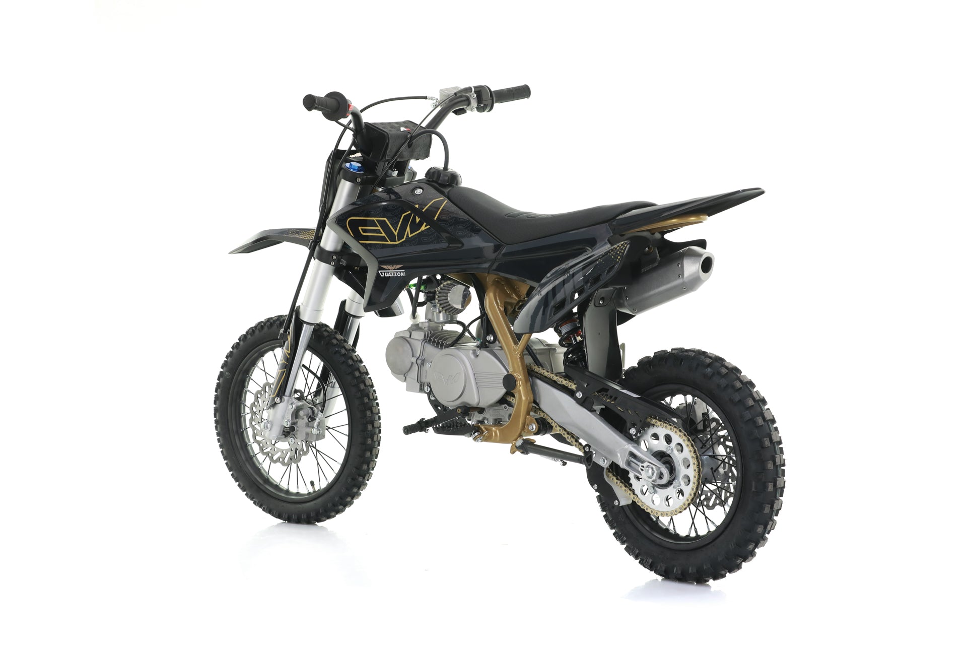 Pit Bike Cvm Guazzoni Thunder 125cc 4 tempi   - 1 + N Semiautomatica Ruote 14/12 - Avviamento a pedale