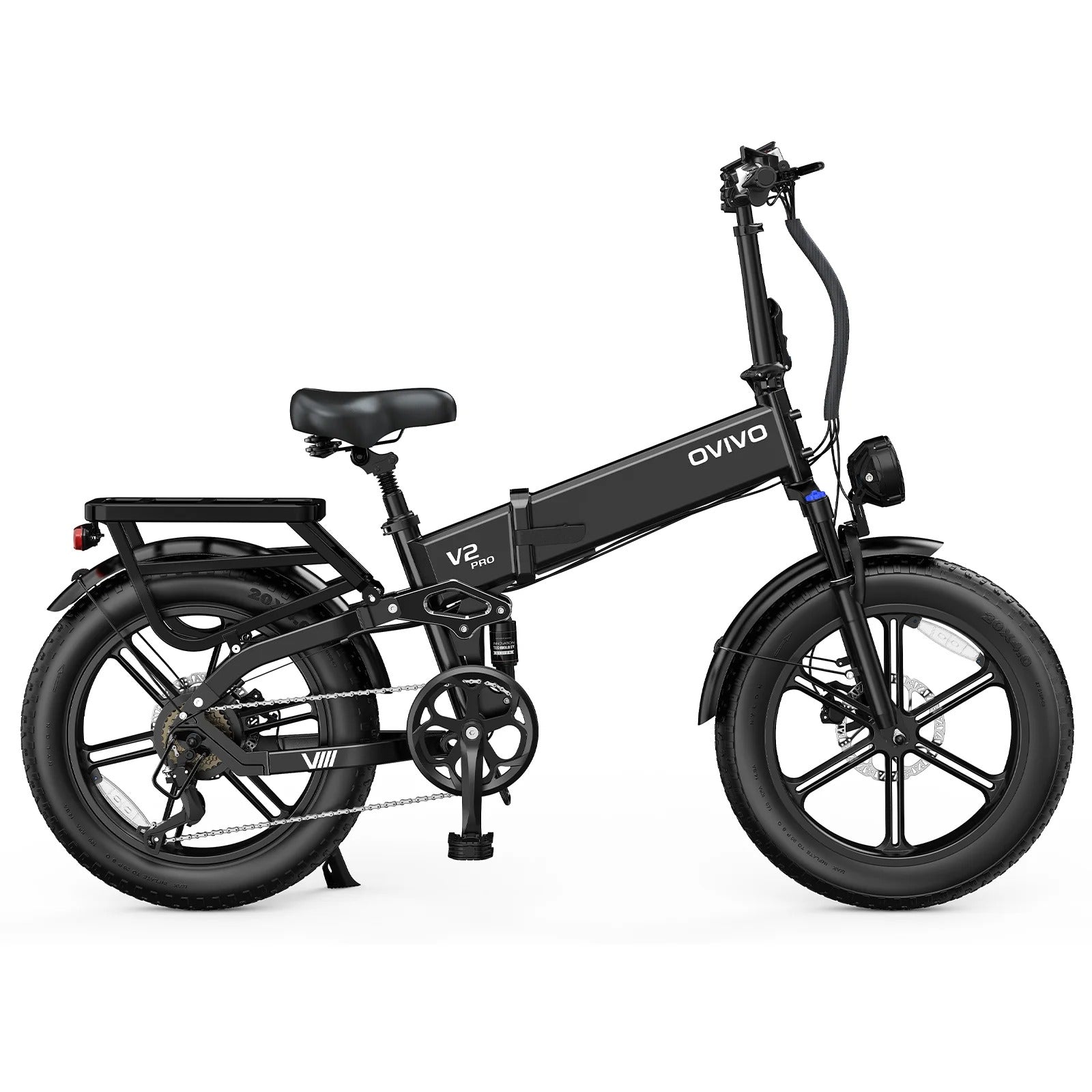 E-Bike OVIVO V2 Pro 2.0 - Motore Bafang da 250W - Batteria 48V 20Ah con autonomia fino a 130km - Full Suspension - Freni Idraulici