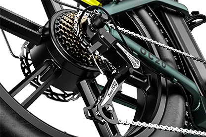 E-Bike ELETRONBIKE OC20 - Motore 250W - Batteria 48V 13 Ah- autonomia da 65km fino a 100km - Freni a disco Idraulici