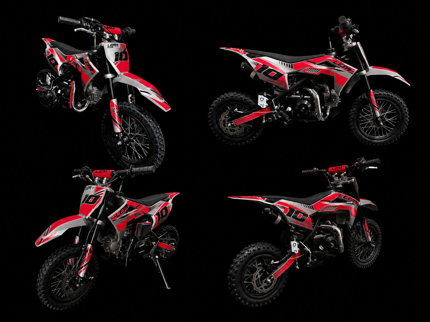 Pit Bike Lem RF V70 - 70cc 4 tempi - Ruote 12/10 - Full Automatic