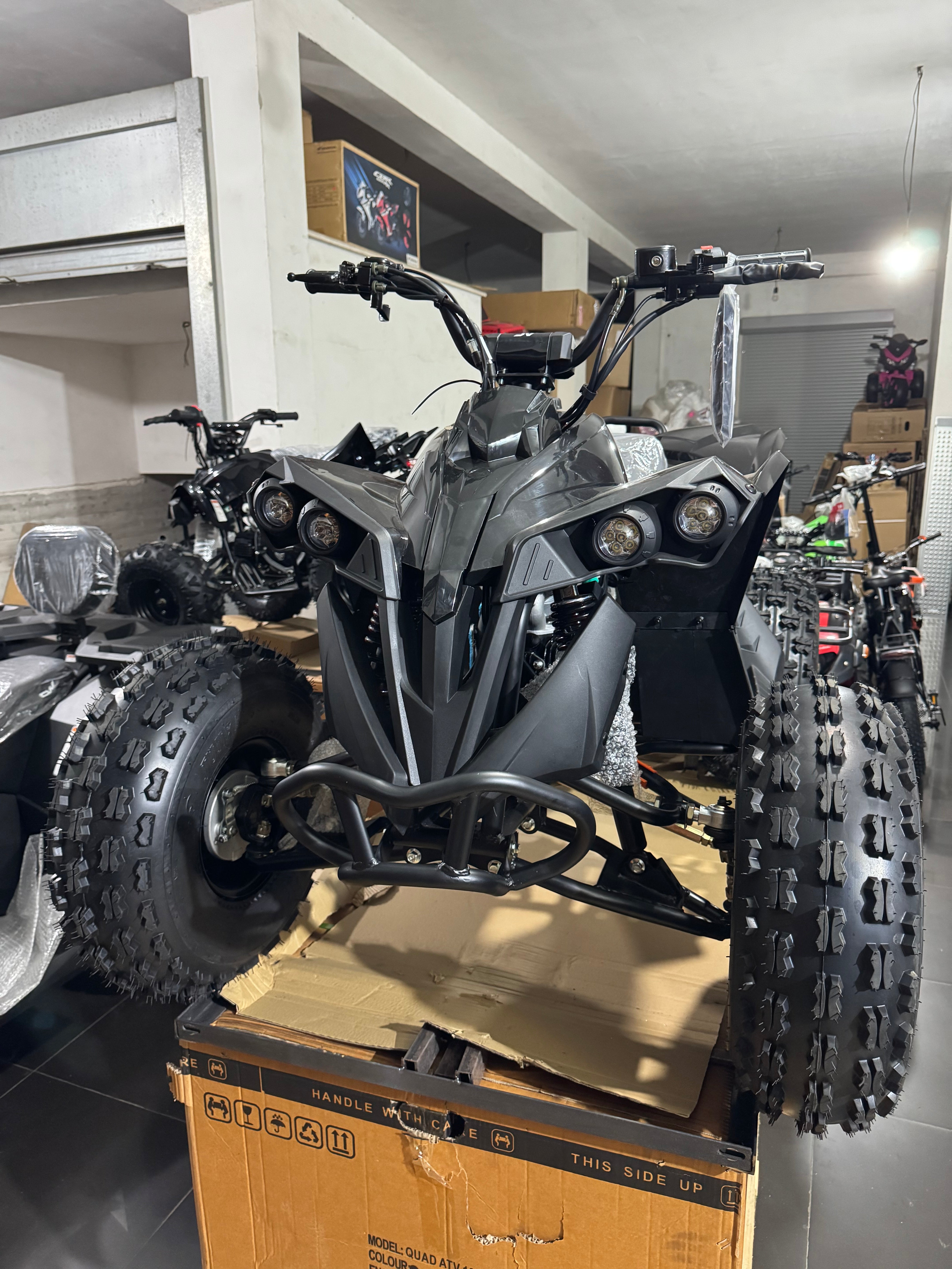 Quad AF Motors RENEGADE 125cc 4 Tempi  Ruote 8” 1 + R TOTAL BLACK