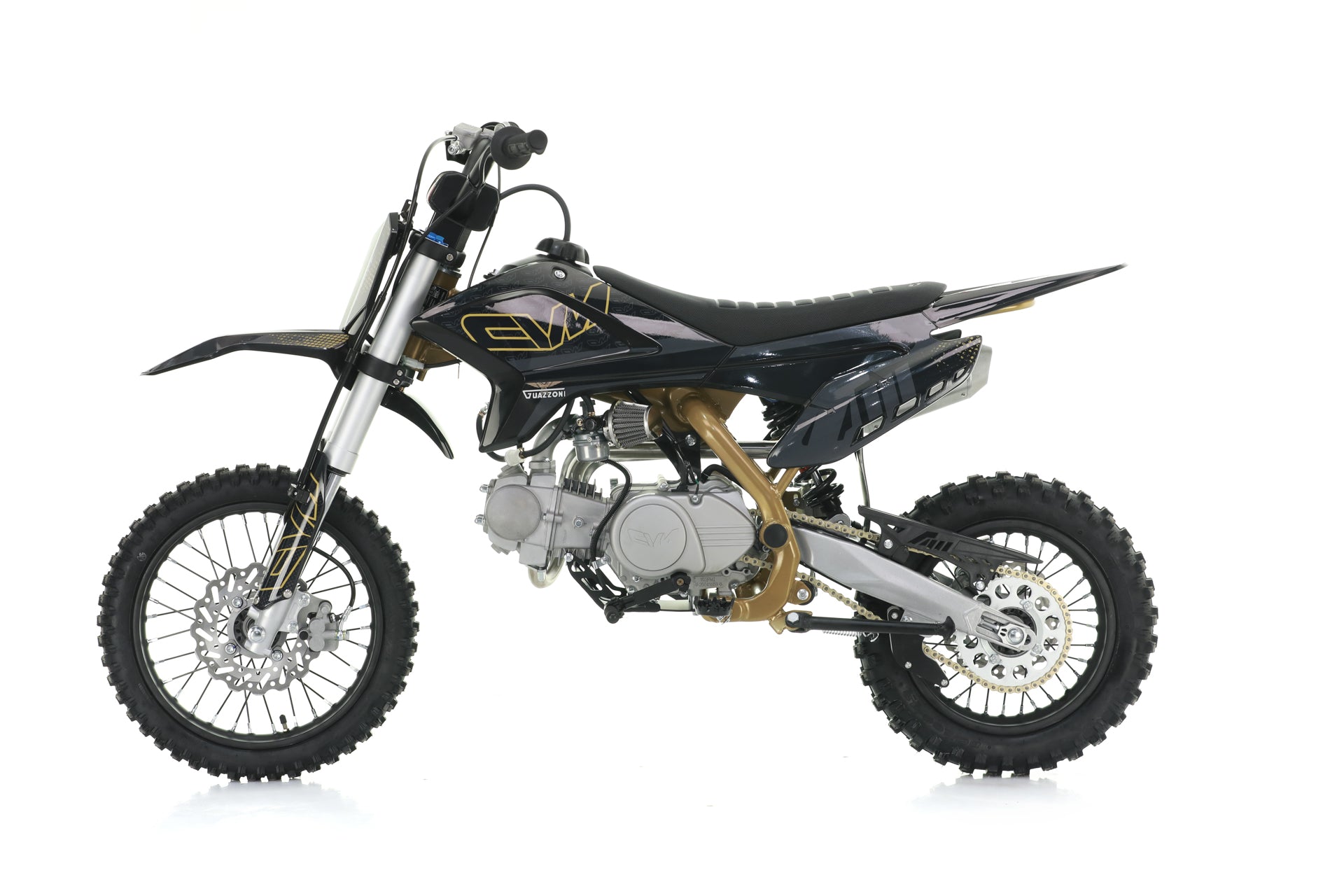 Pit Bike Cvm Guazzoni Thunder 125cc 4 tempi   - 1 + N Semiautomatica Ruote 14/12 - Avviamento a pedale