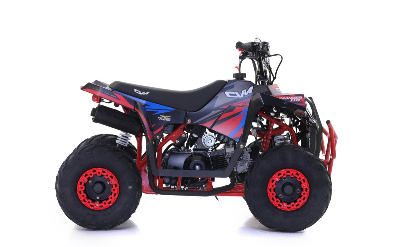 Mini Quad Cvm Commander 110cc 4 Tempi - Ruote 6” - Automatico + R con Leva