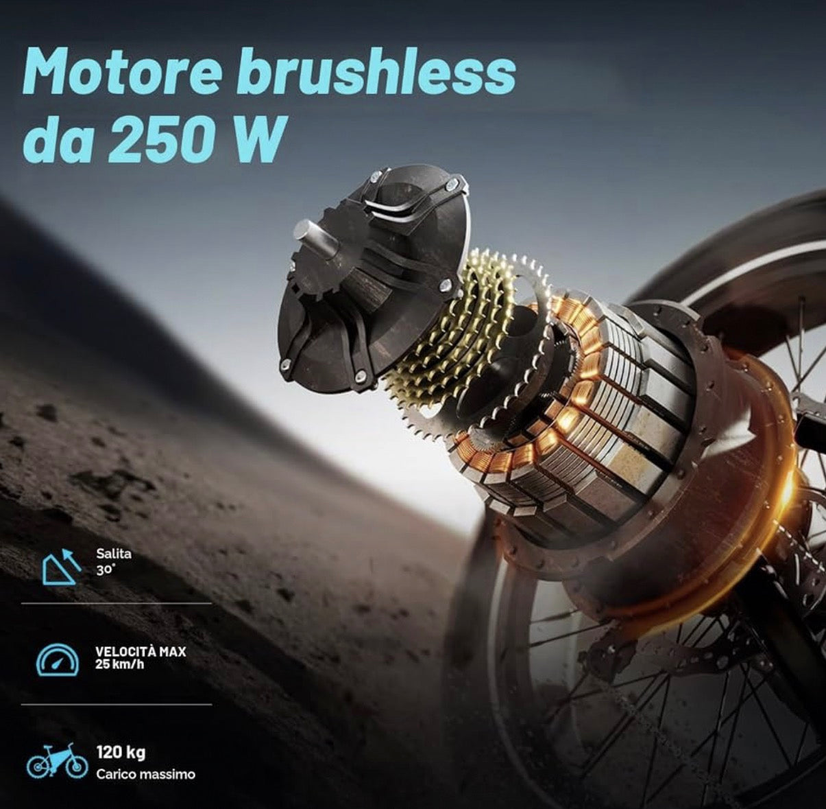 E-Bike Avdleu A13 - Motore 250W - Batteria Rimovibile 36V 12,8Ah - Fat Bike 16