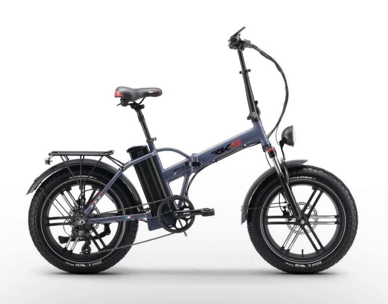 E-Bike RKS NERO M , 70 km di Autonomia, Motore 250W e Batteria Rimovibile al Litio da 48V – 13,5Ah con Doppio Freno idraulico e Ruote 20x4,5