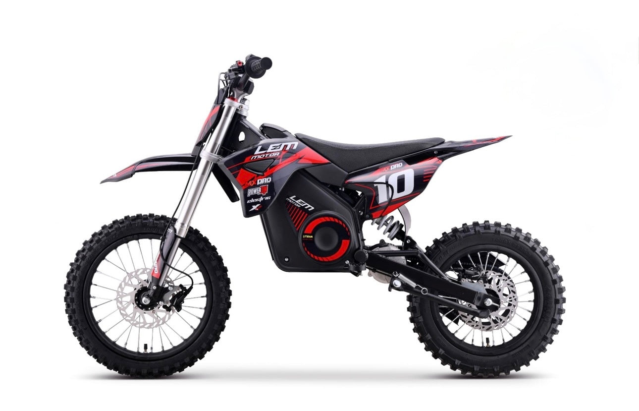 E-PIT BIKE LEM A14 - MOTORE 1300W - BATTERIA 48V 15Ah - RUOTE 14/12