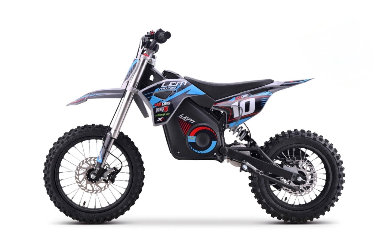 E-PIT BIKE LEM A14 - MOTORE 1300W - BATTERIA 48V 15Ah - RUOTE 14/12