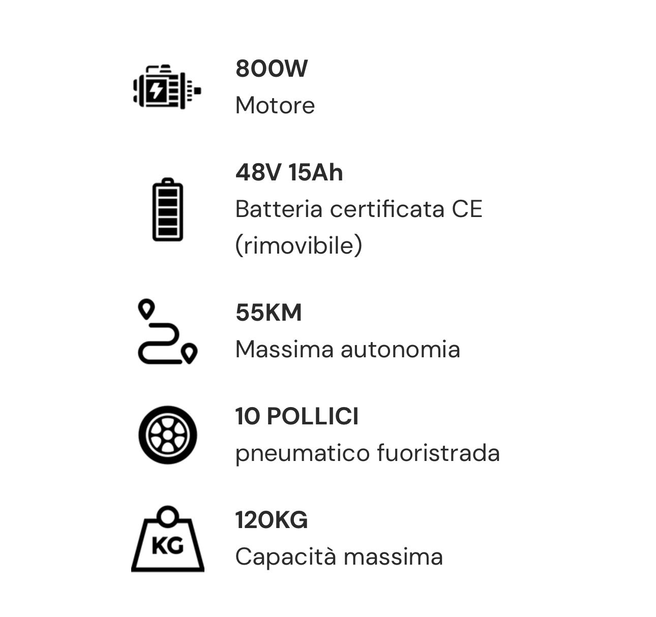 E-Scooter KuKirin G2, velocità massima 25km/h (45 km/h OFFROAD), autonomia massima di 55 km, batteria da 48V 15 Ah
