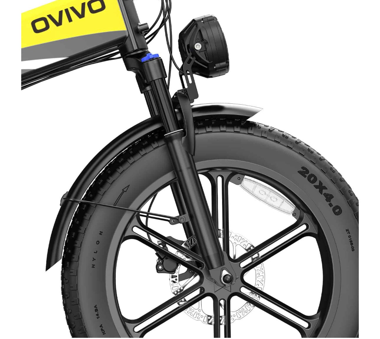 Ovivo V2 Pro 2.0 Fat E-Bike Pieghevole 250W 48V 20Ah 80NM di Coppia “fino a 130 chilometri in pedalata assistita”