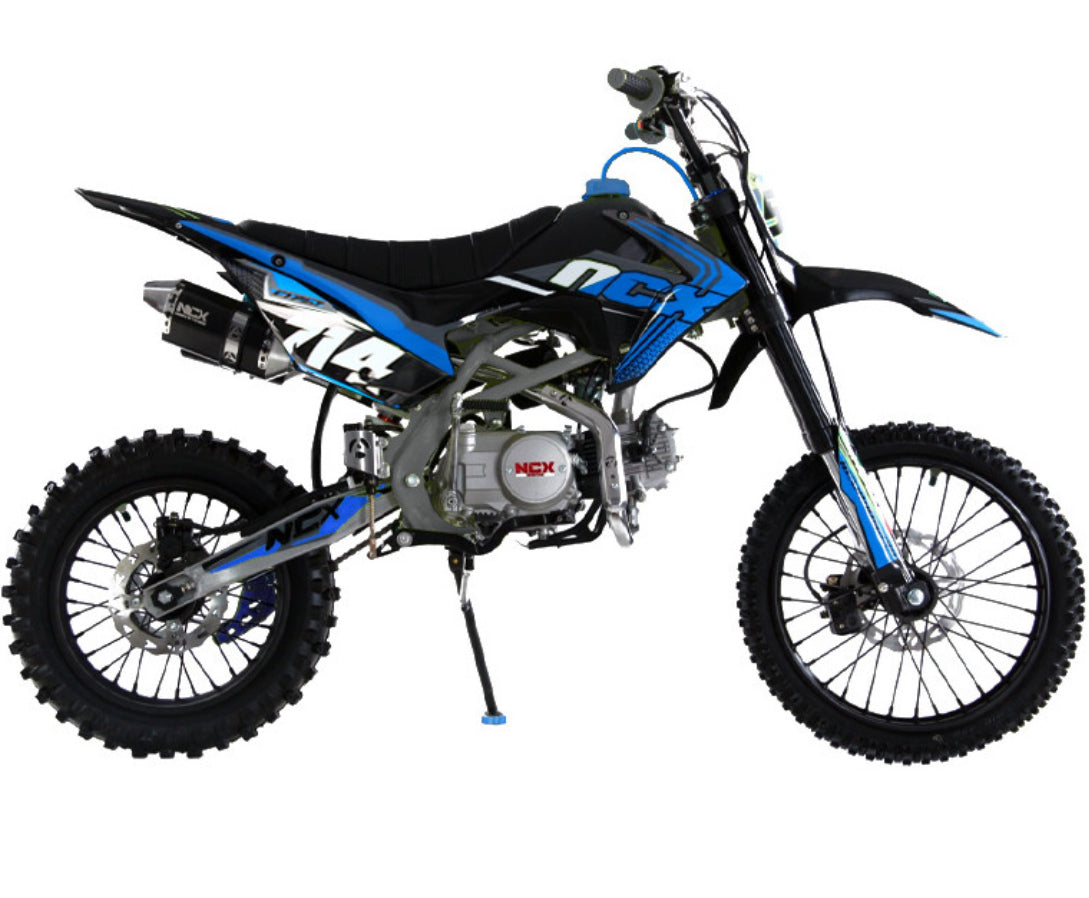 PIT BIKE NCX VYPER DOUBLE 140cc  R17/14 4 TEMPI - 4 MARCE
DOPPIO TERMINALE DI SCARICO