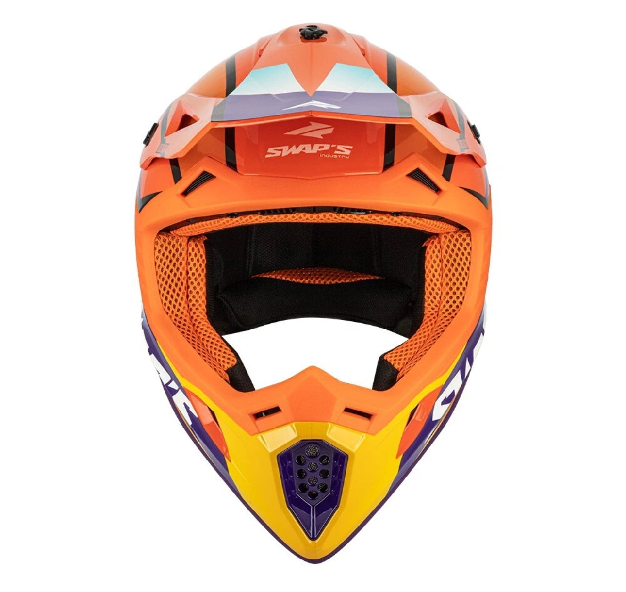 CASCO SWAP'S BLUR S818 ARANCIONE/GIALLO/AZZURRO