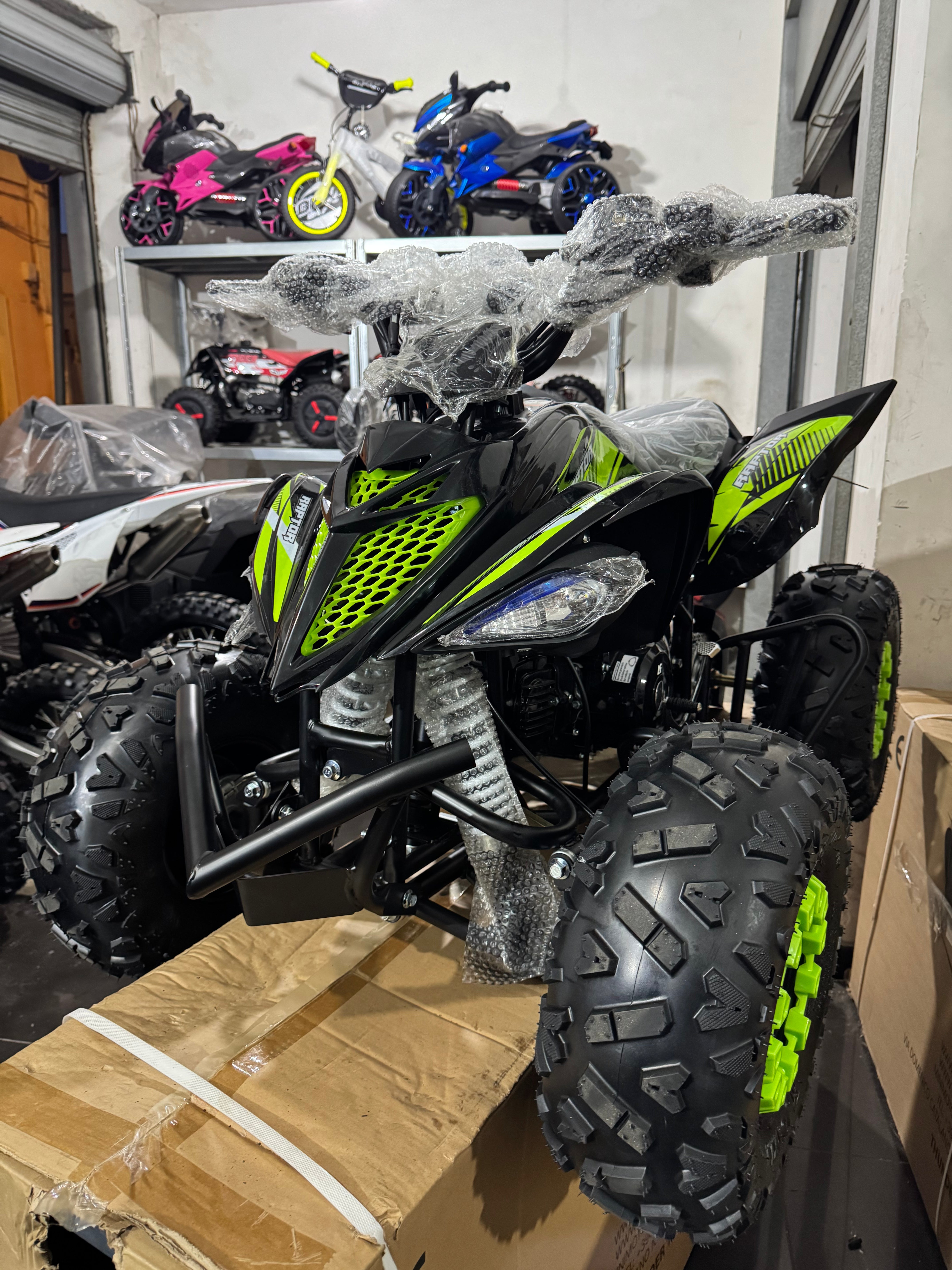 QUAD ATV AF RAPTOR 110cc 4 TEMPI AUTOMATICO CON RETROMARCIA E RUOTE 7”                                            *PRESTO NUOVAMENTE DISPONIBILE*