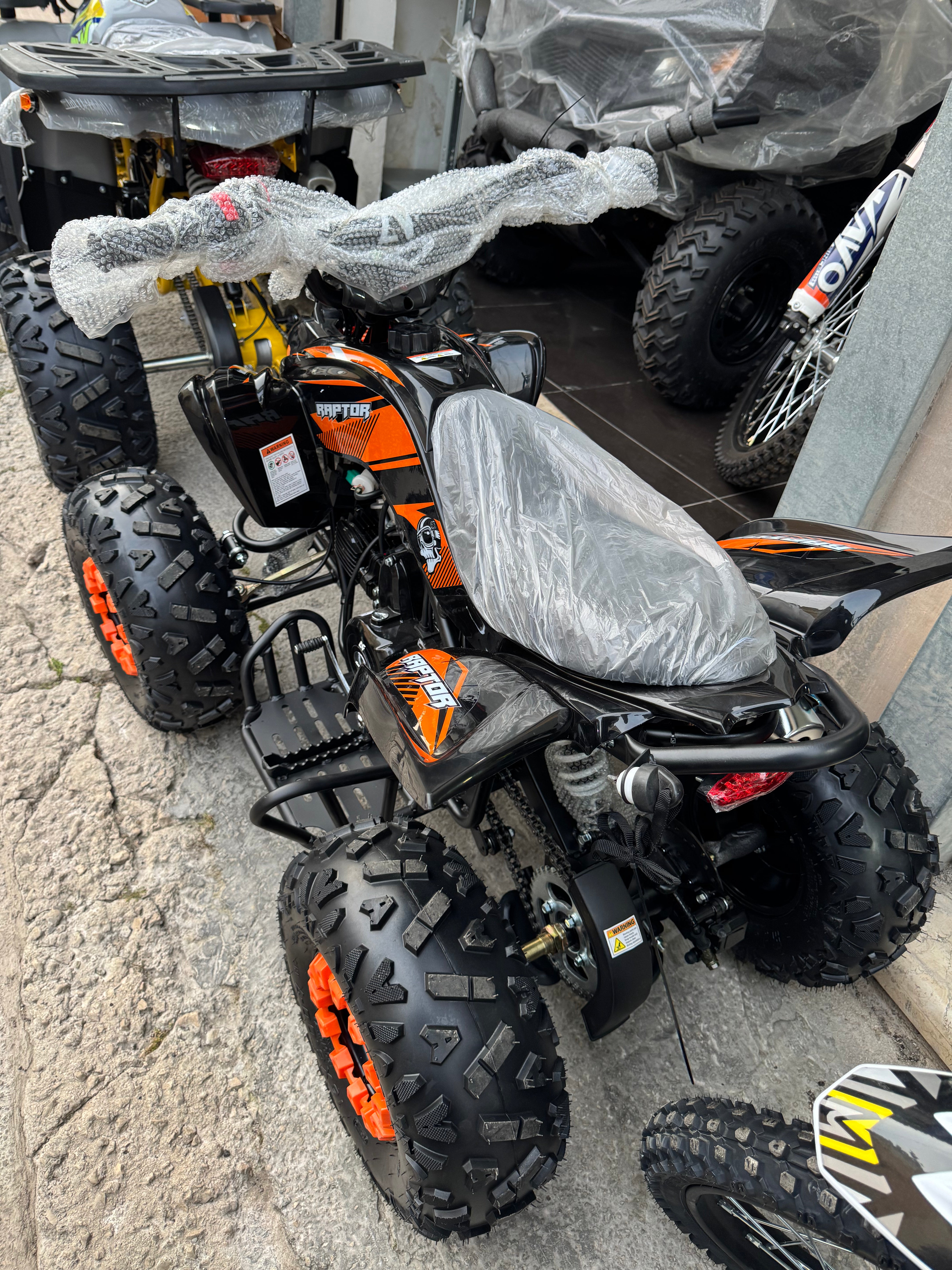 QUAD ATV AF RAPTOR 110cc 4 TEMPI AUTOMATICO CON RETROMARCIA E RUOTE 7”                                            *PRESTO NUOVAMENTE DISPONIBILE*