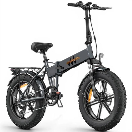E-Bike HillMiles - Motore 250W - Batteria 48V 13Ah - Ruote 20x4.00 - Freni a disco Idraulici