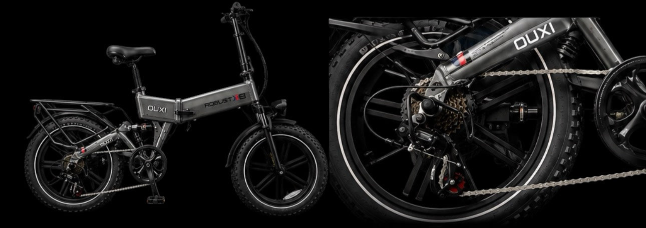 E-Bike Ouxi Robust X8 - Motore 250W - Batteria 48V 15ah - NFC - Full