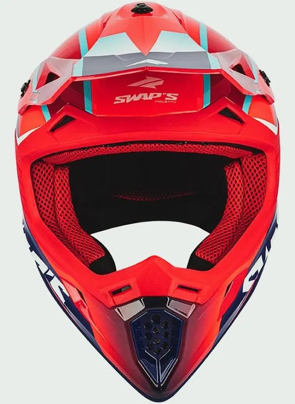 CASCO CROSS SWAP’S BLUR ROSSO/AZZURRO