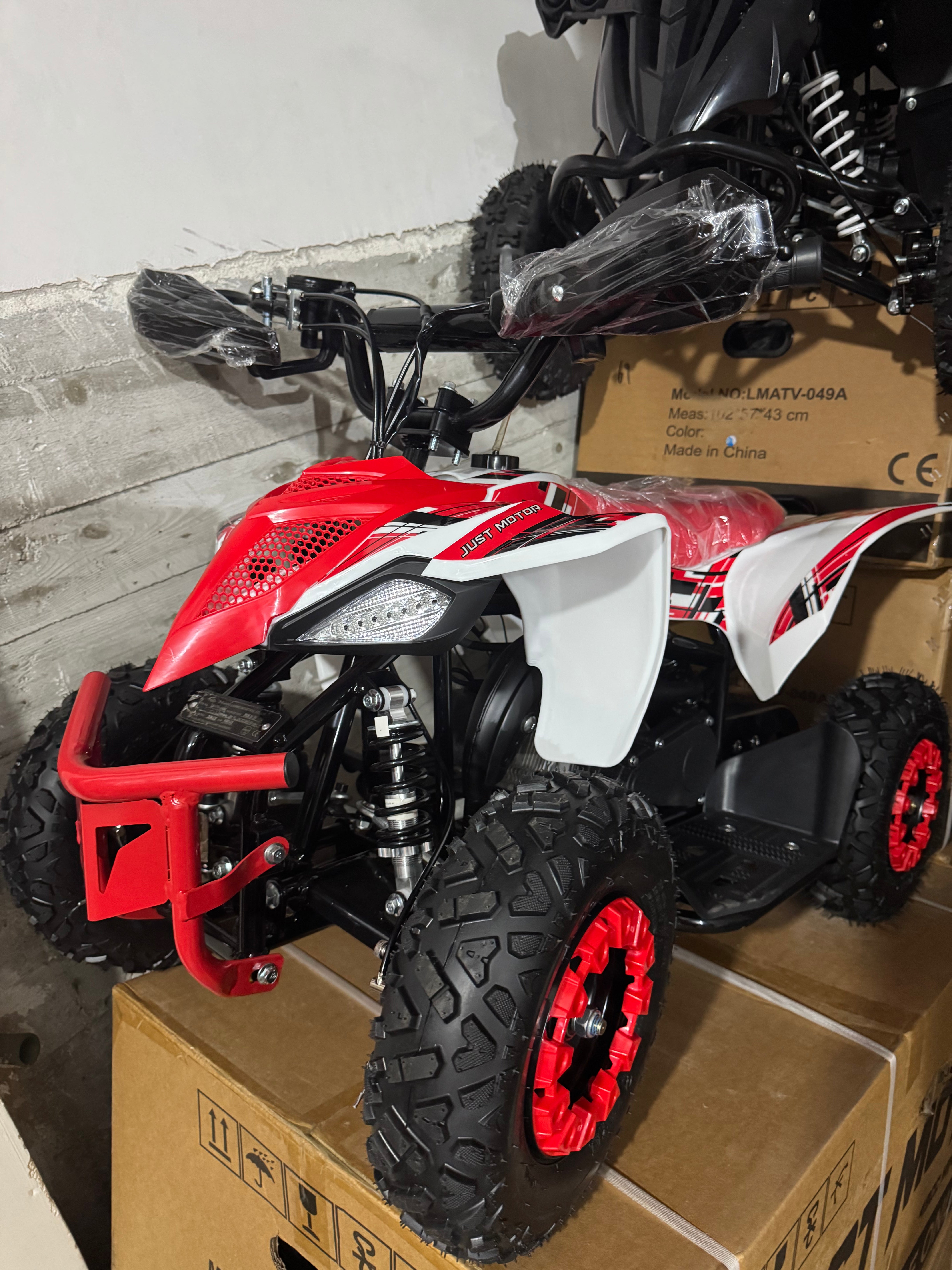 Mini Quad Just Motor - 49cc 2 tempi - Ruote 6”- Avviamento Easy Start con corda - Only off road