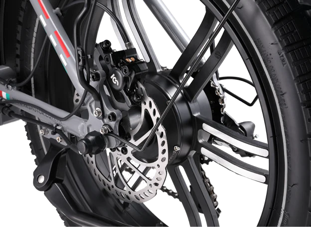 E-Bike RKS NERO M , 70 km di Autonomia, Motore 250W e Batteria Rimovibile al Litio da 48V – 13,5Ah con Doppio Freno idraulico e Ruote 20x4,5