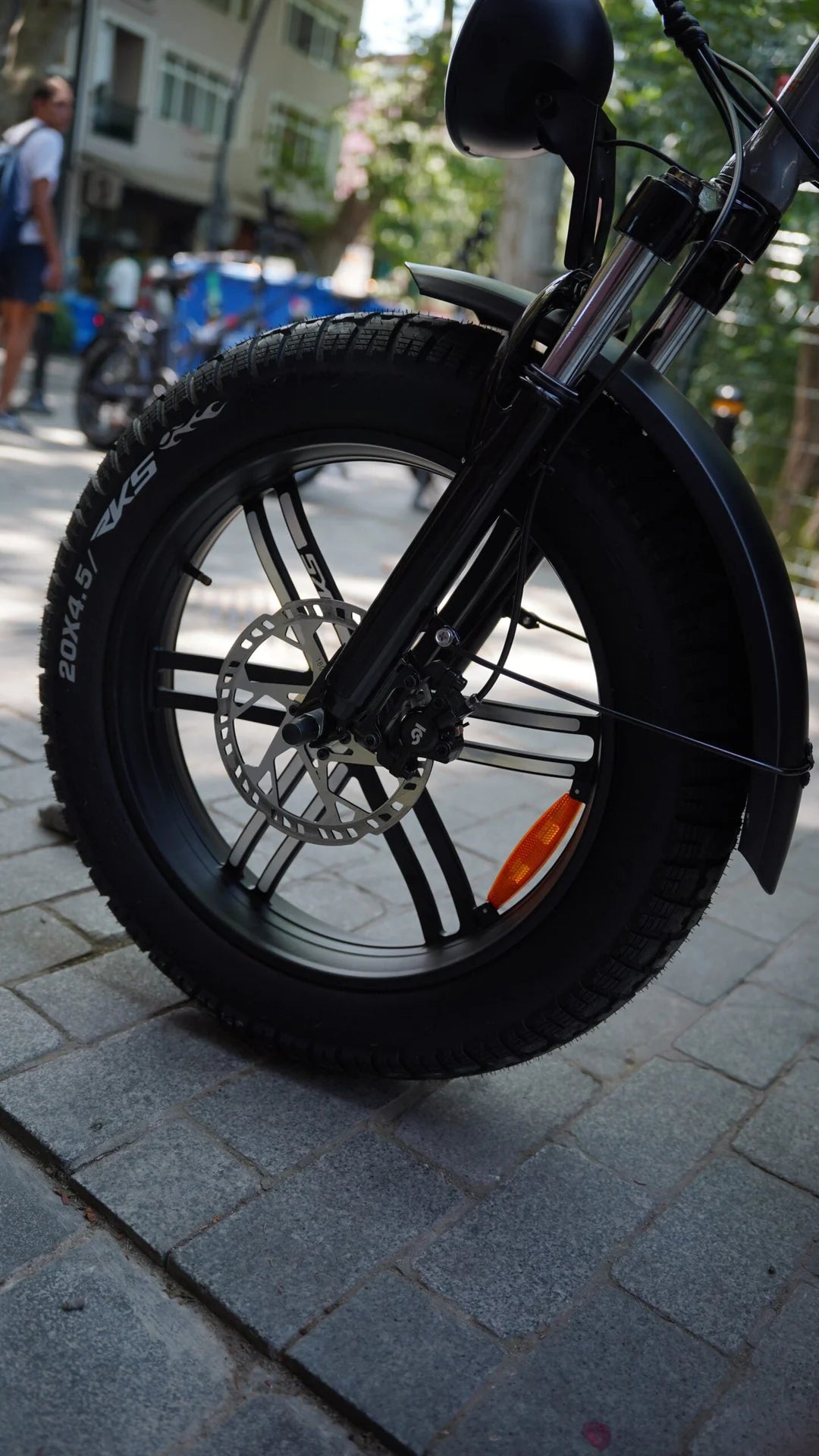 E-Bike RKS NERO M , 70 km di Autonomia, Motore 250W e Batteria Rimovibile al Litio da 48V – 13,5Ah con Doppio Freno idraulico e Ruote 20x4,5