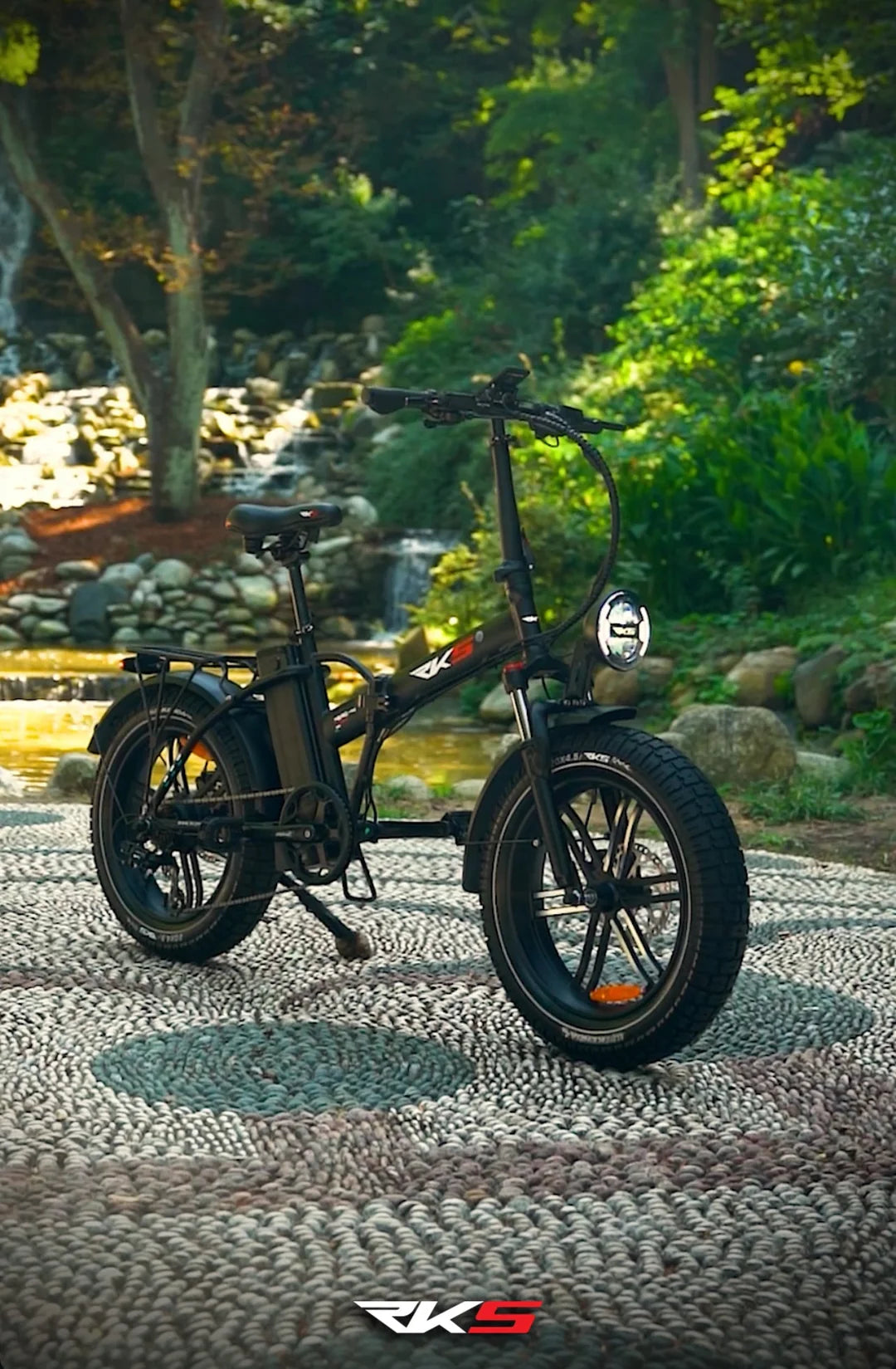 E-Bike RKS NERO M , 70 km di Autonomia, Motore 250W e Batteria Rimovibile al Litio da 48V – 13,5Ah con Doppio Freno idraulico e Ruote 20x4,5