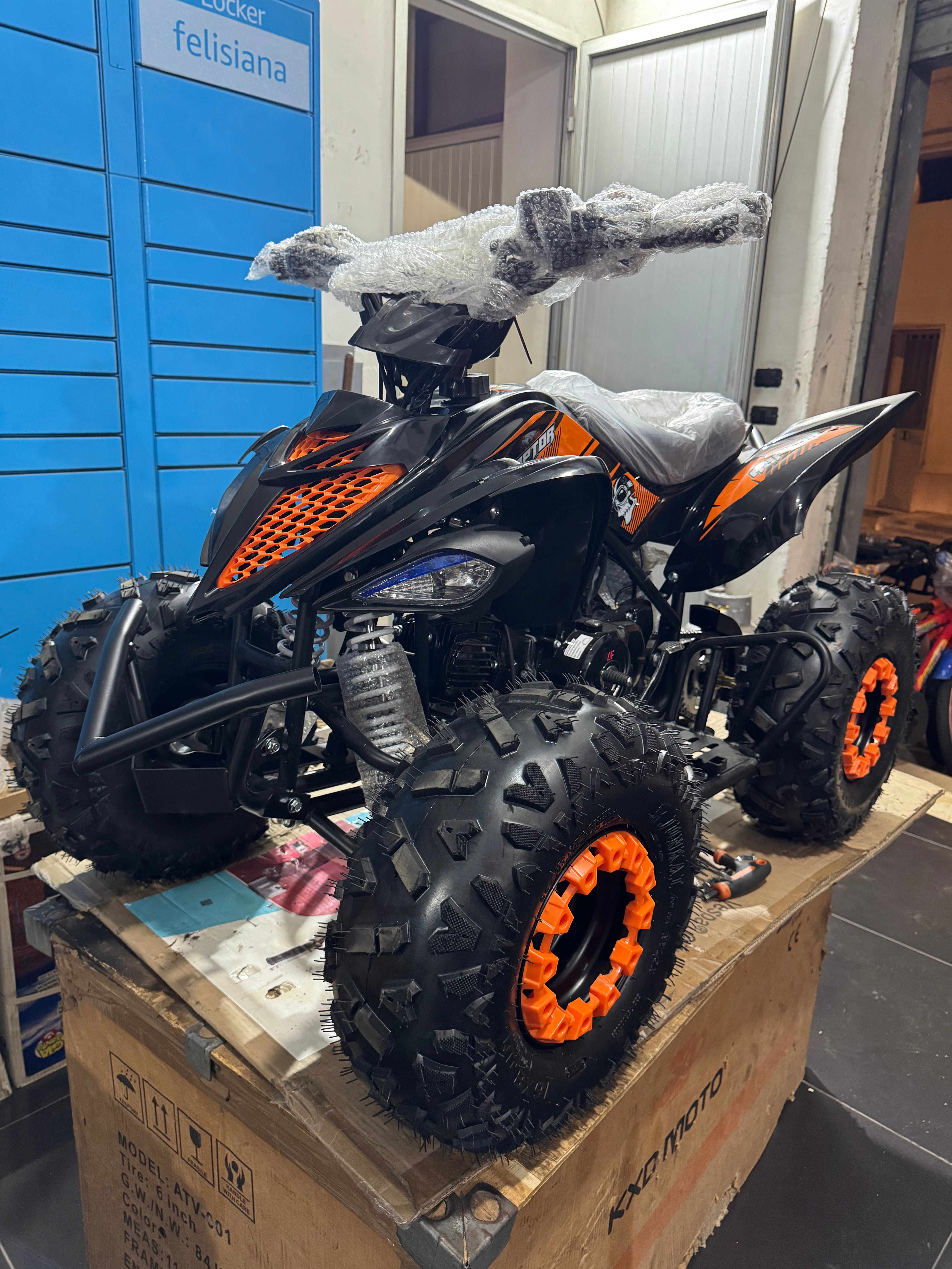 QUAD ATV AF RAPTOR 110cc 4 TEMPI AUTOMATICO CON RETROMARCIA E RUOTE 7”