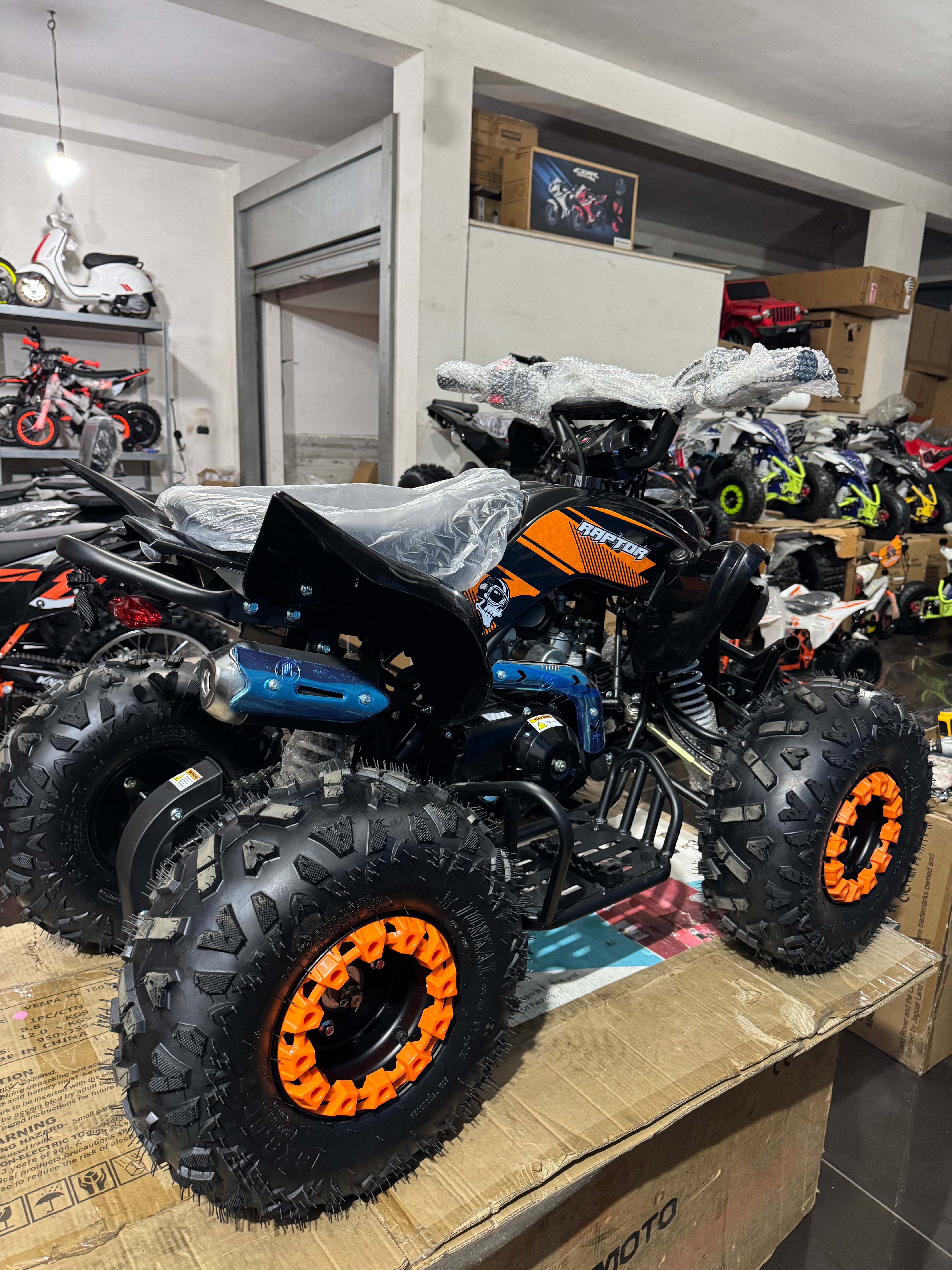 QUAD ATV AF RAPTOR 110cc 4 TEMPI AUTOMATICO CON RETROMARCIA E RUOTE 7”