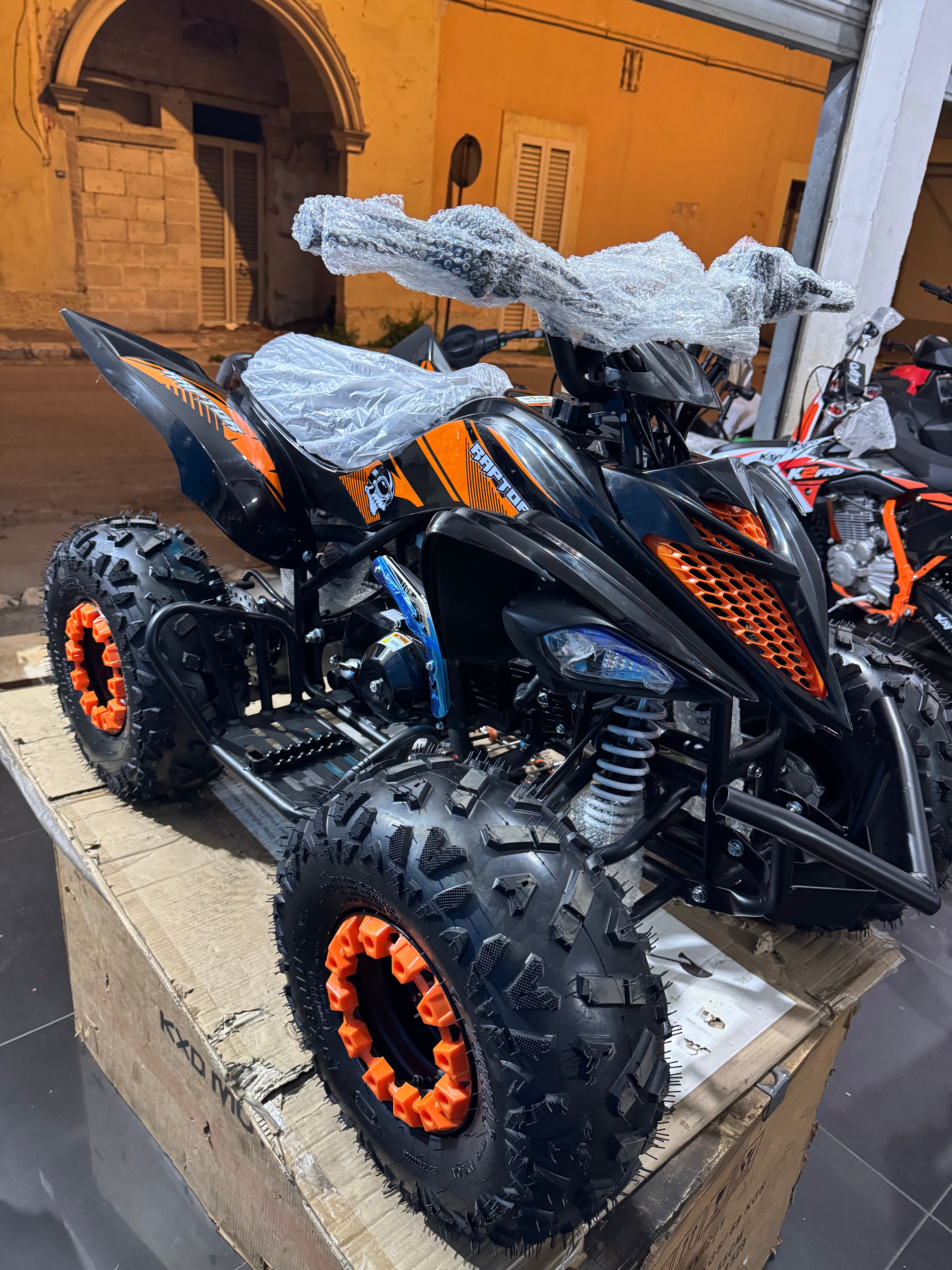 QUAD ATV AF RAPTOR 110cc 4 TEMPI AUTOMATICO CON RETROMARCIA E RUOTE 7”