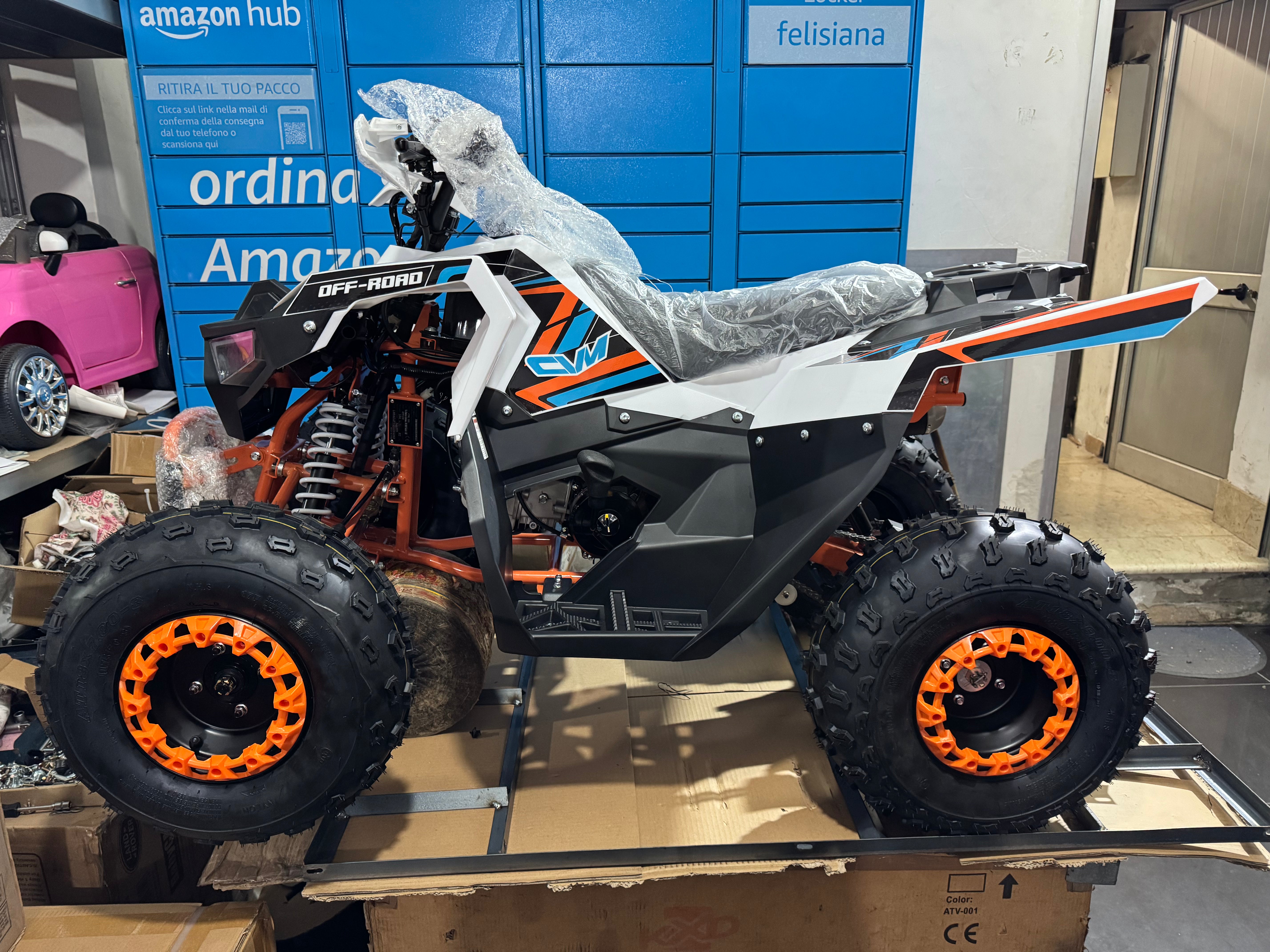 Quad Cvm AFF 125cc 4 tempi con ruote 8”