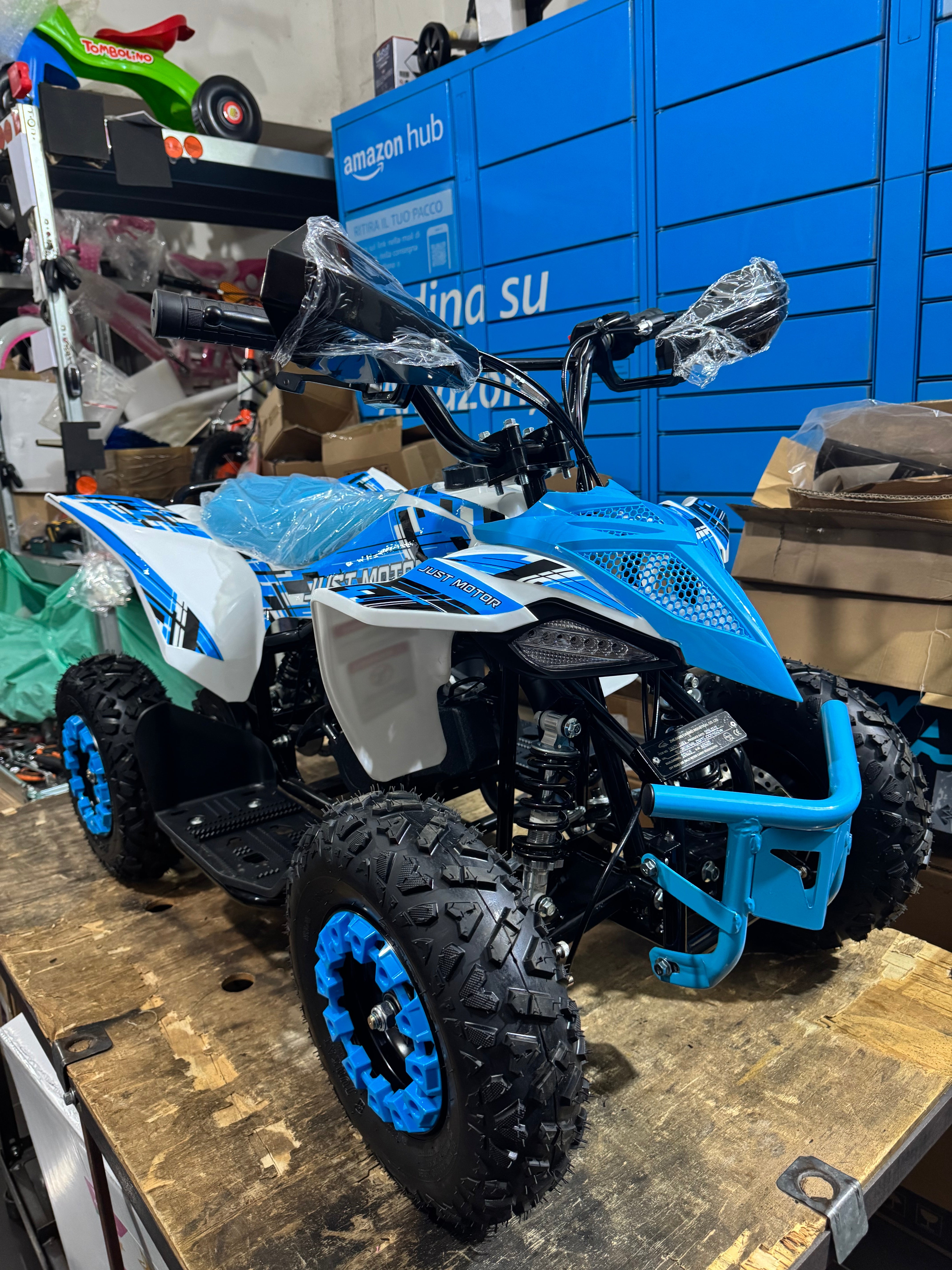 Mini Quad Just Motor - 49cc 2 tempi - Ruote 6”- Avviamento Easy Start con corda - Only off road